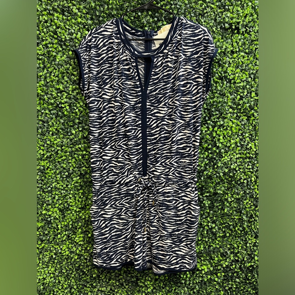 Michael Kors Navy/White Shorts Romper
